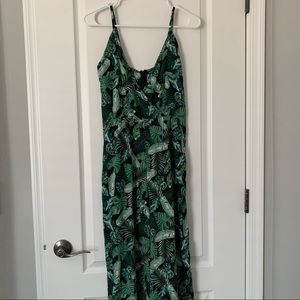 Tropical Green Leaf Romper 🌿